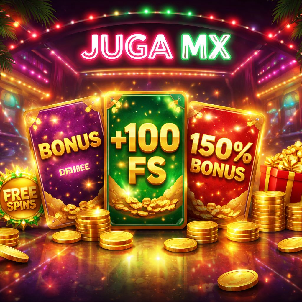 Exhibición de bonos JUGA MX para jugadores en línea en México