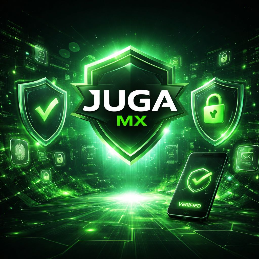 Funciones de verificación de cuenta y protección de usuario JUGA MX